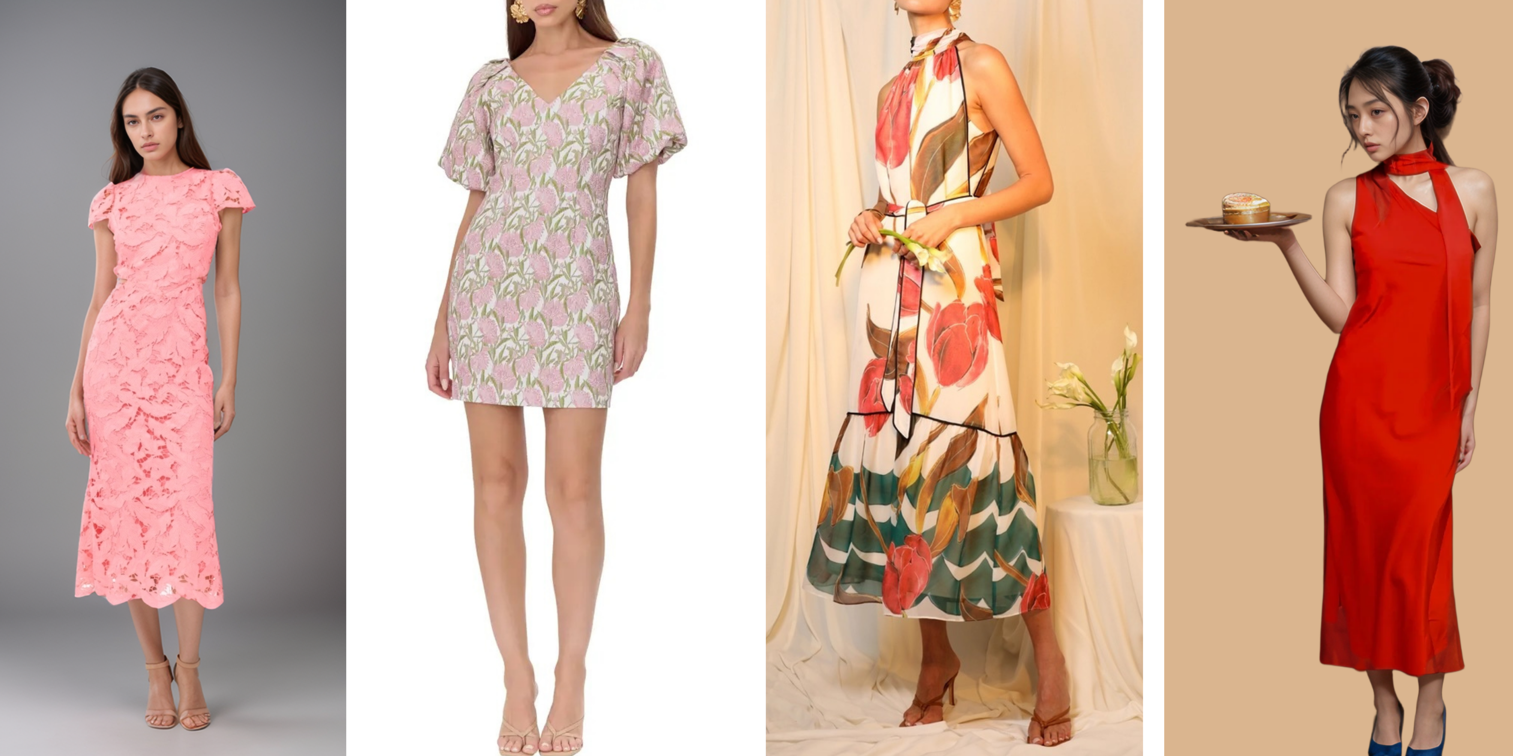 10 Elegant Spring Midi and Mini Dresses by Adelyn Rae That Are Perfect for Garden Parties & Spring Weddings