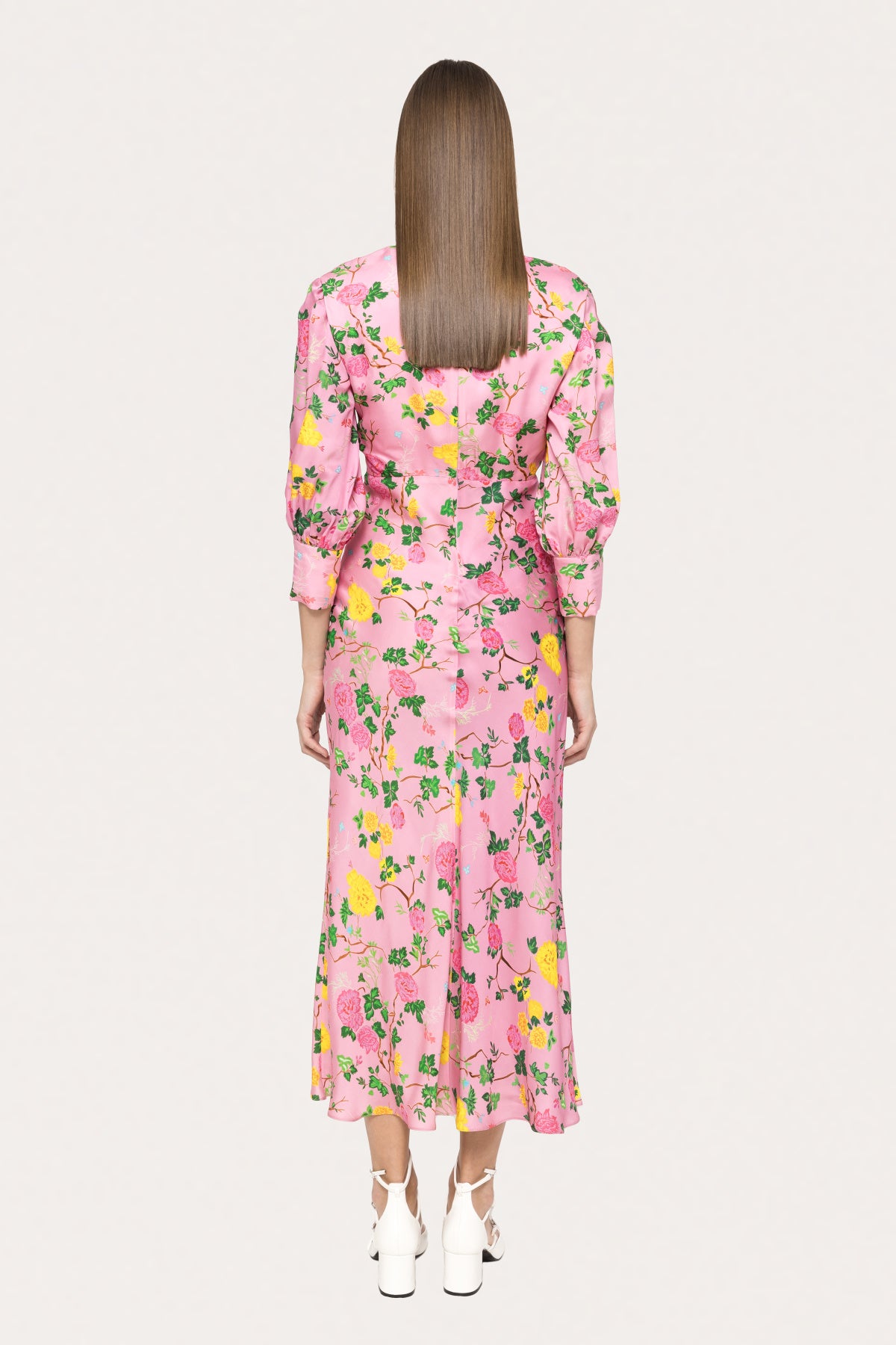 Printed Viscose Midi Dress - BTK COLLECTIONS