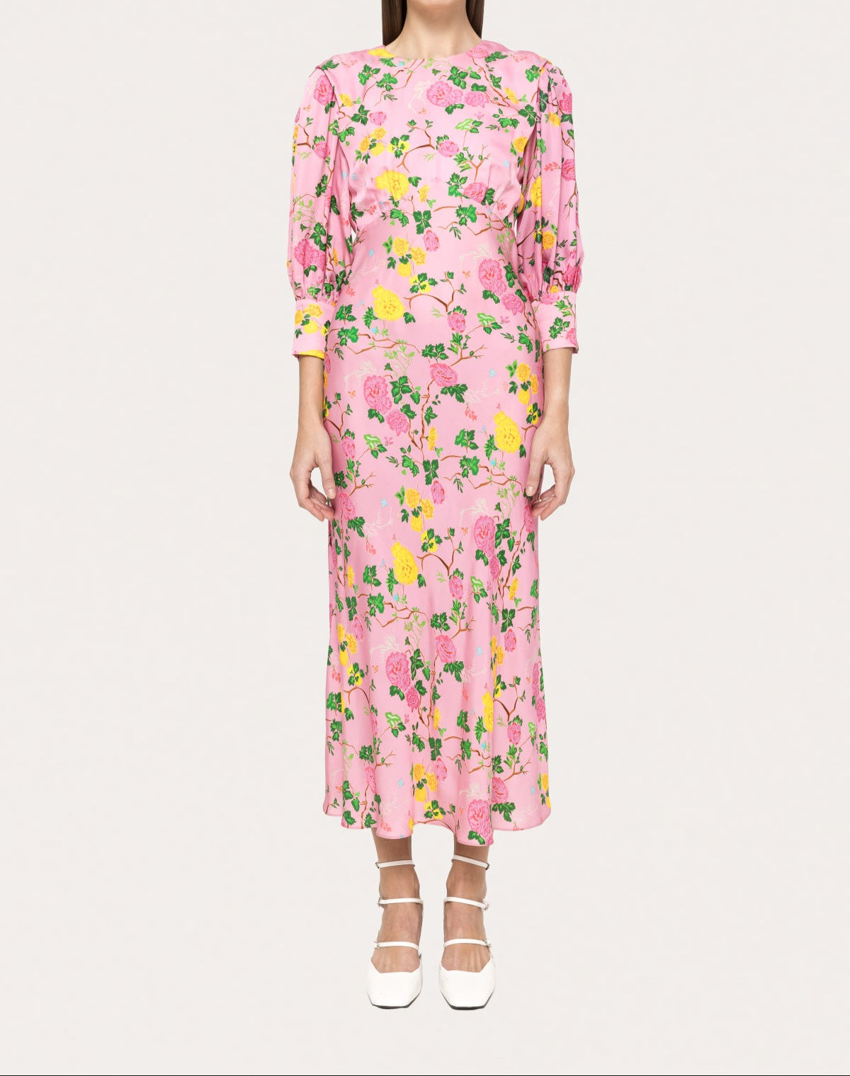 Printed Viscose Midi Dress - BTK COLLECTIONS