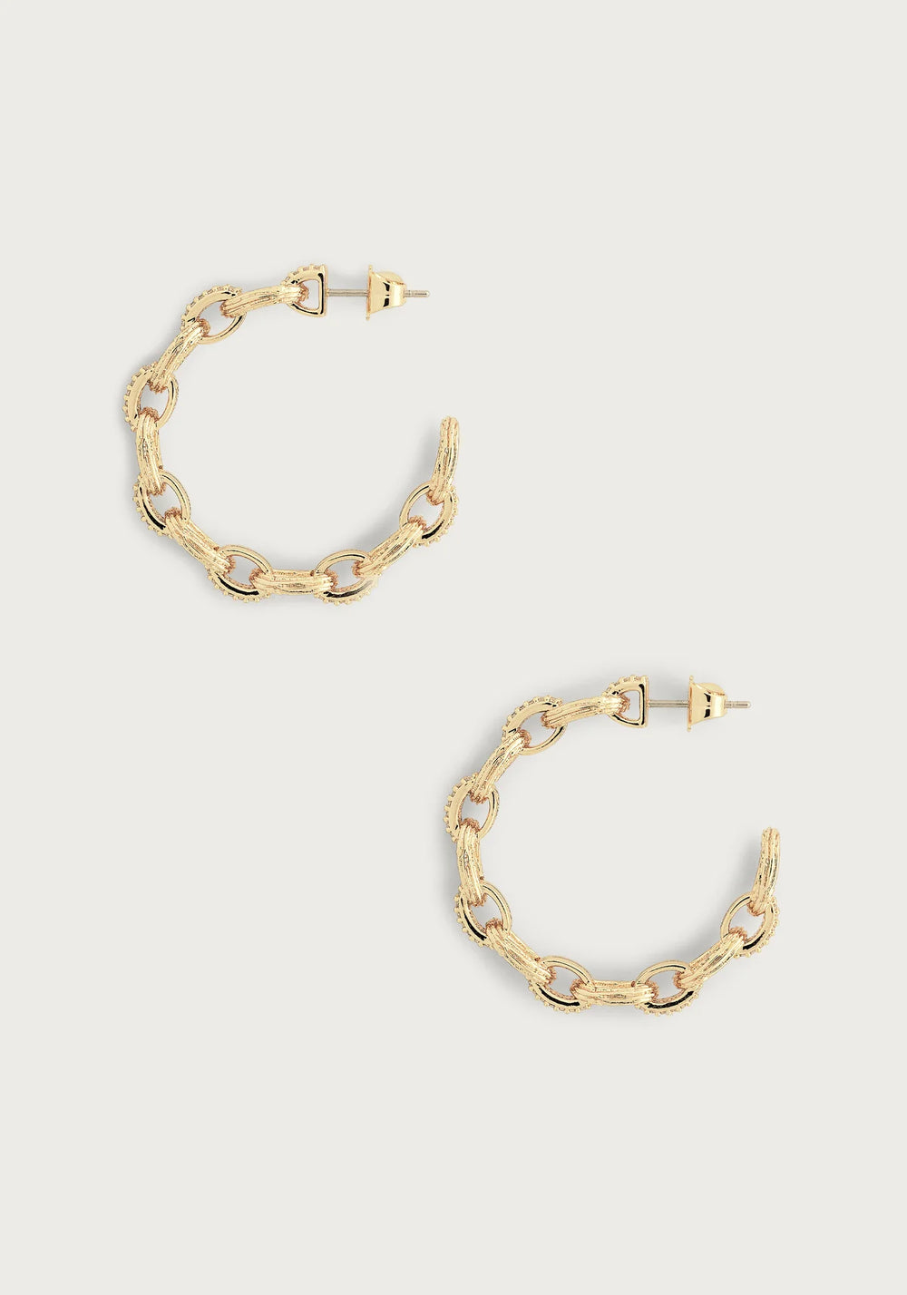 Enchanted Forest Chain Hoop Earrings - BTK COLLECTIONS