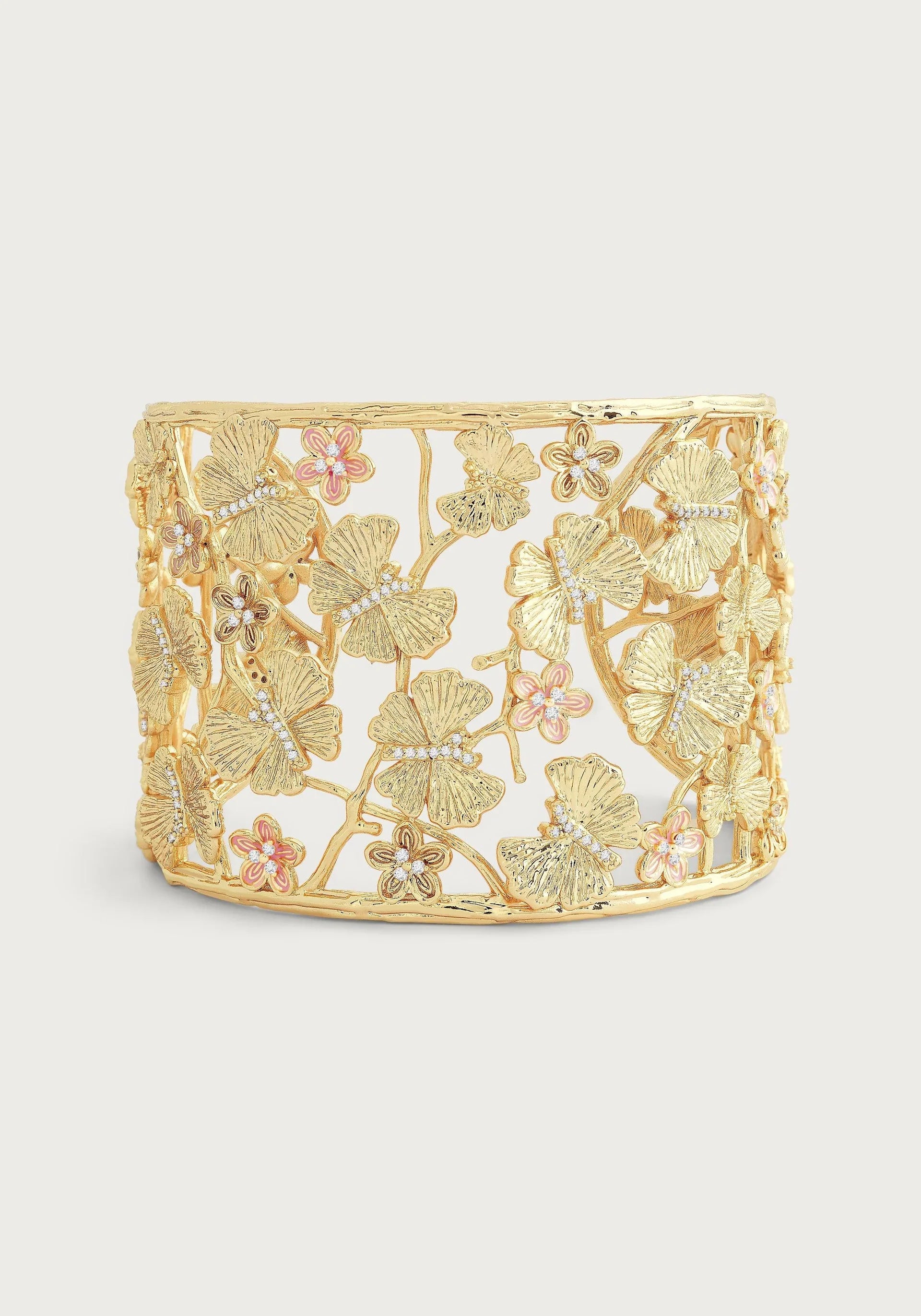 Butterfly &Flowers Cuff