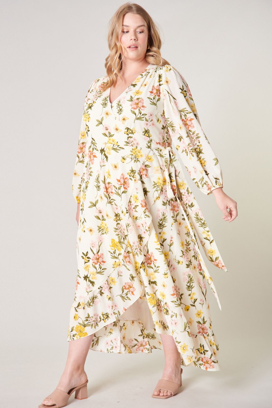 Ashlynn Floral Califa Maxi Wrap Dress