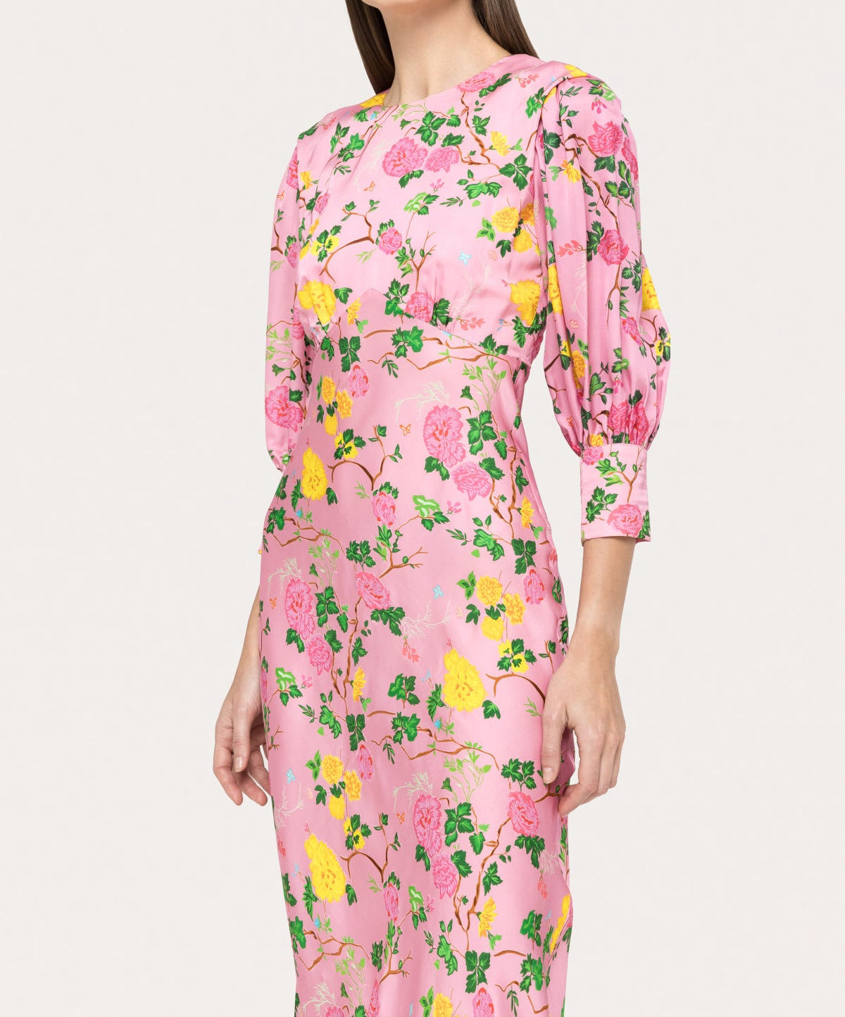 Printed Viscose Midi Dress - BTK COLLECTIONS