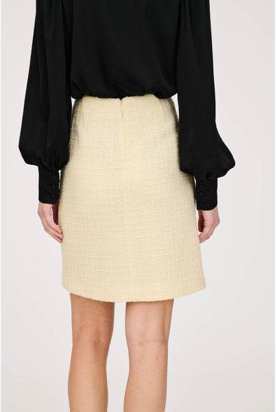 Beige Short Straight Skirt