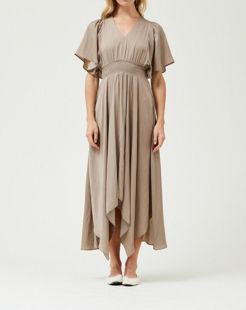 Unbalanced Skirt Maxi Dress