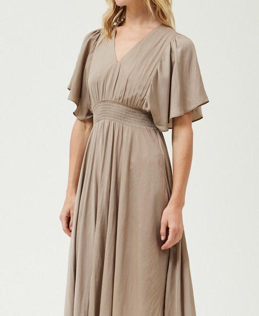 Unbalanced Skirt Maxi Dress