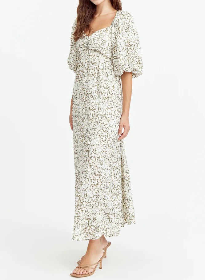 Neli Textured Midi Dress