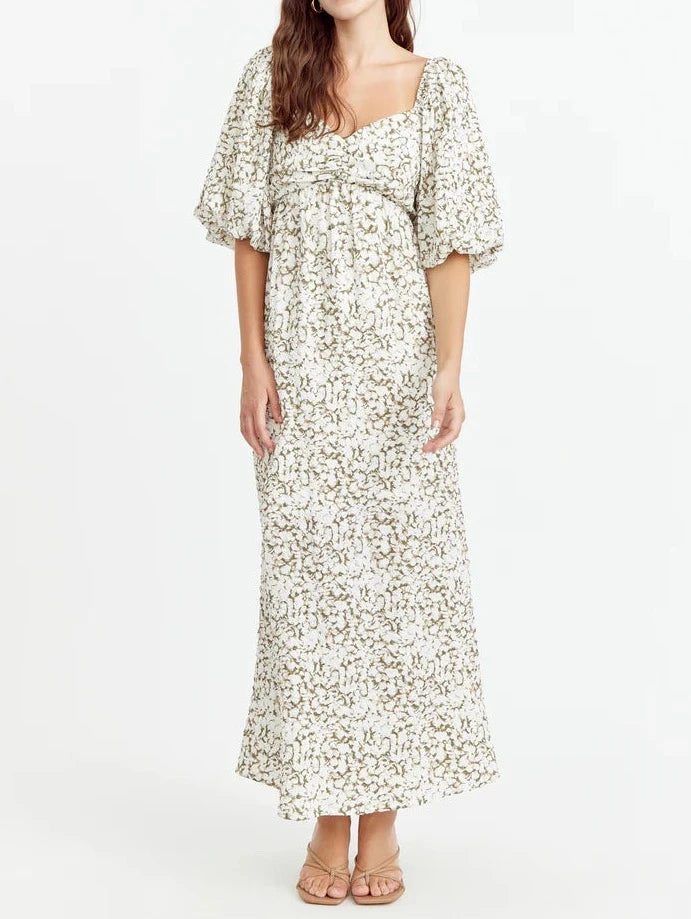 Neli Textured Midi Dress