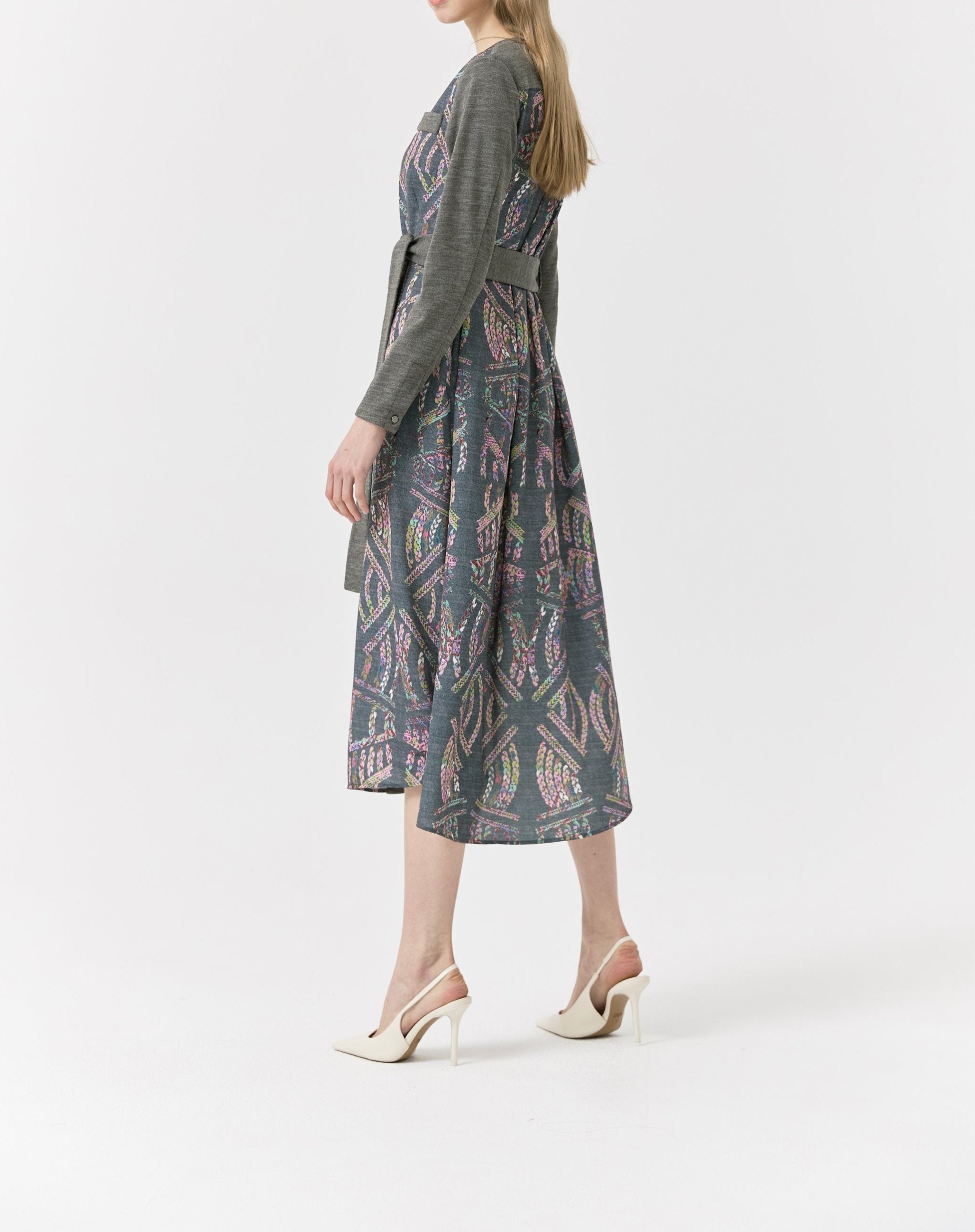 Nora Wool Midi Dress