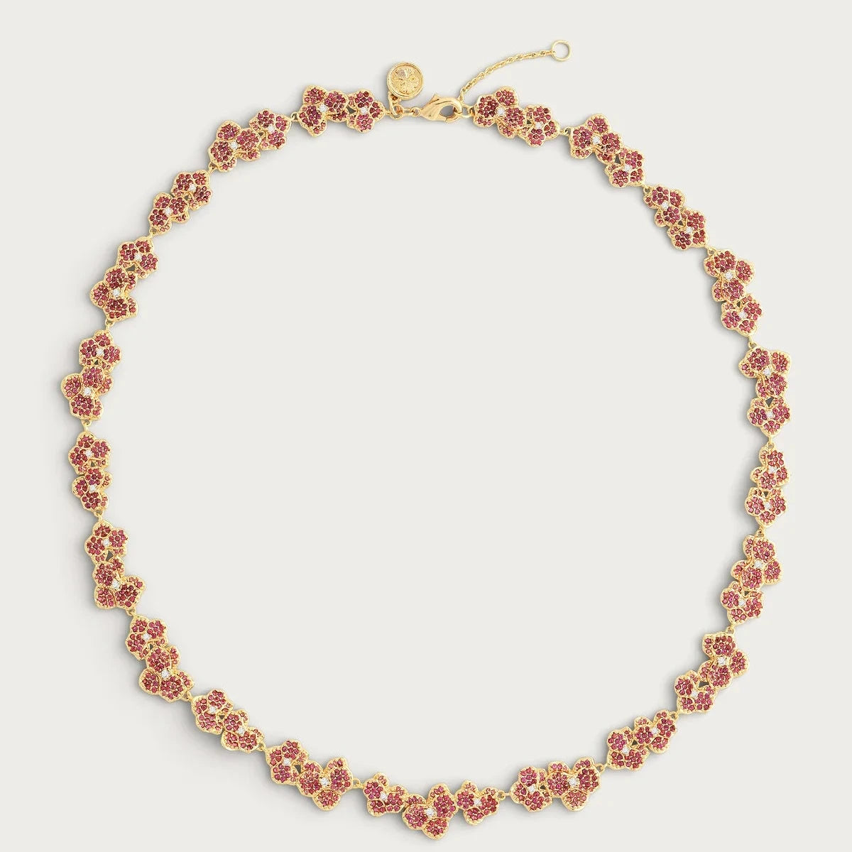 Orchid Pink Pavé Necklace