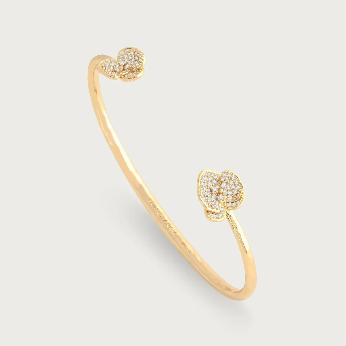 Orchid White Pavé Bangle