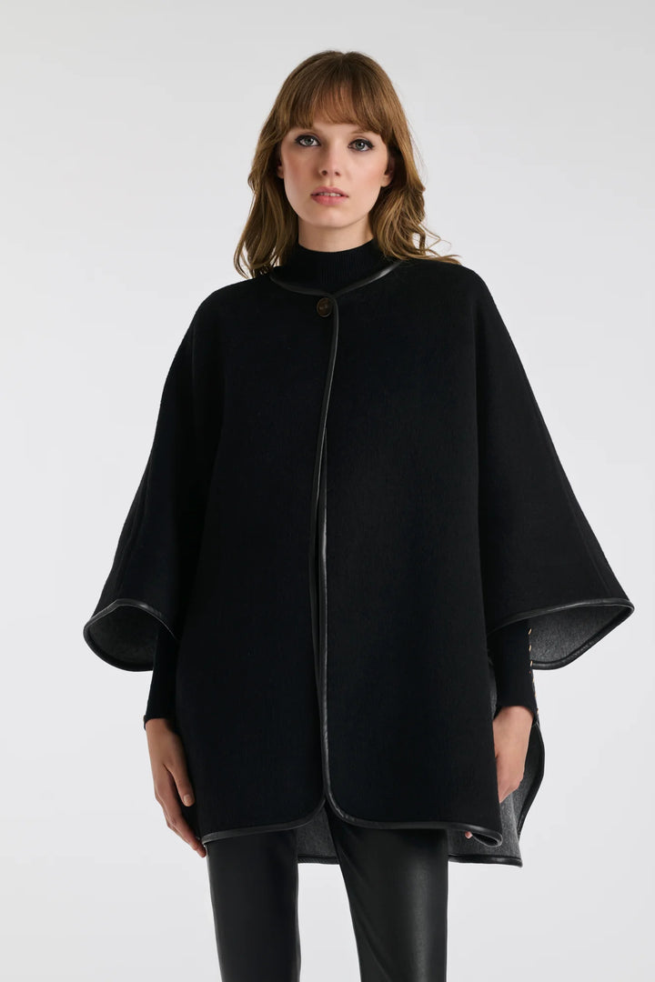 Reversible Wool Cape