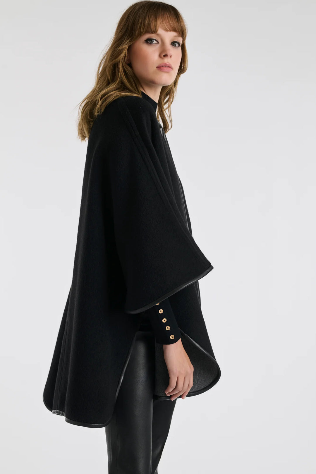 Reversible Wool Cape