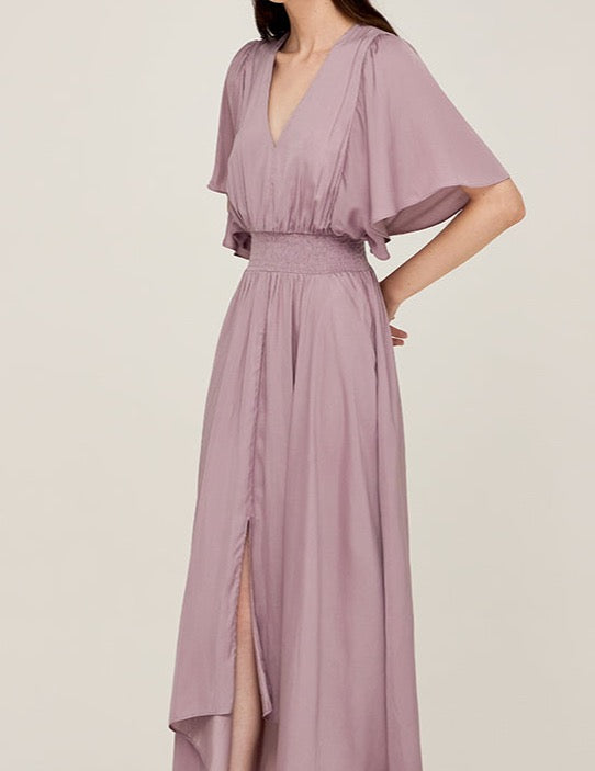 Soft Purple Unbalanced Skirt Maxi Dress_Grade& Gather_BTK COLLECTION