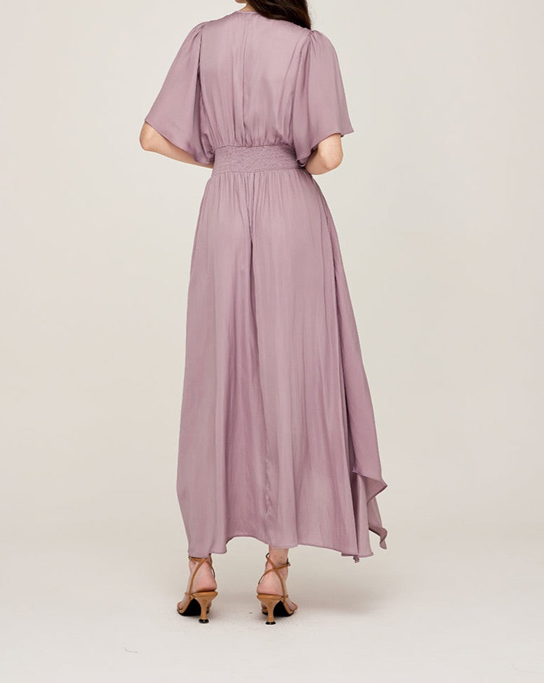 Soft Purple Unbalanced Skirt Maxi Dress_Grade& Gather_BTK COLLECTION