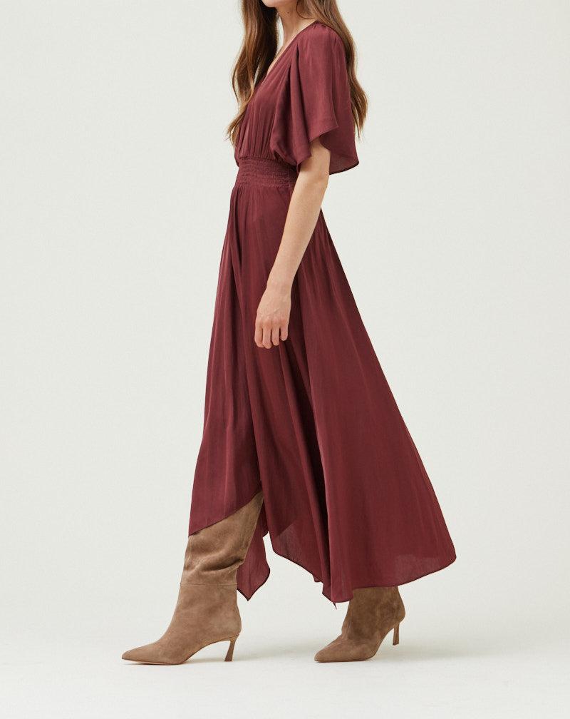 Unbalanced Skirt Maxi Dress