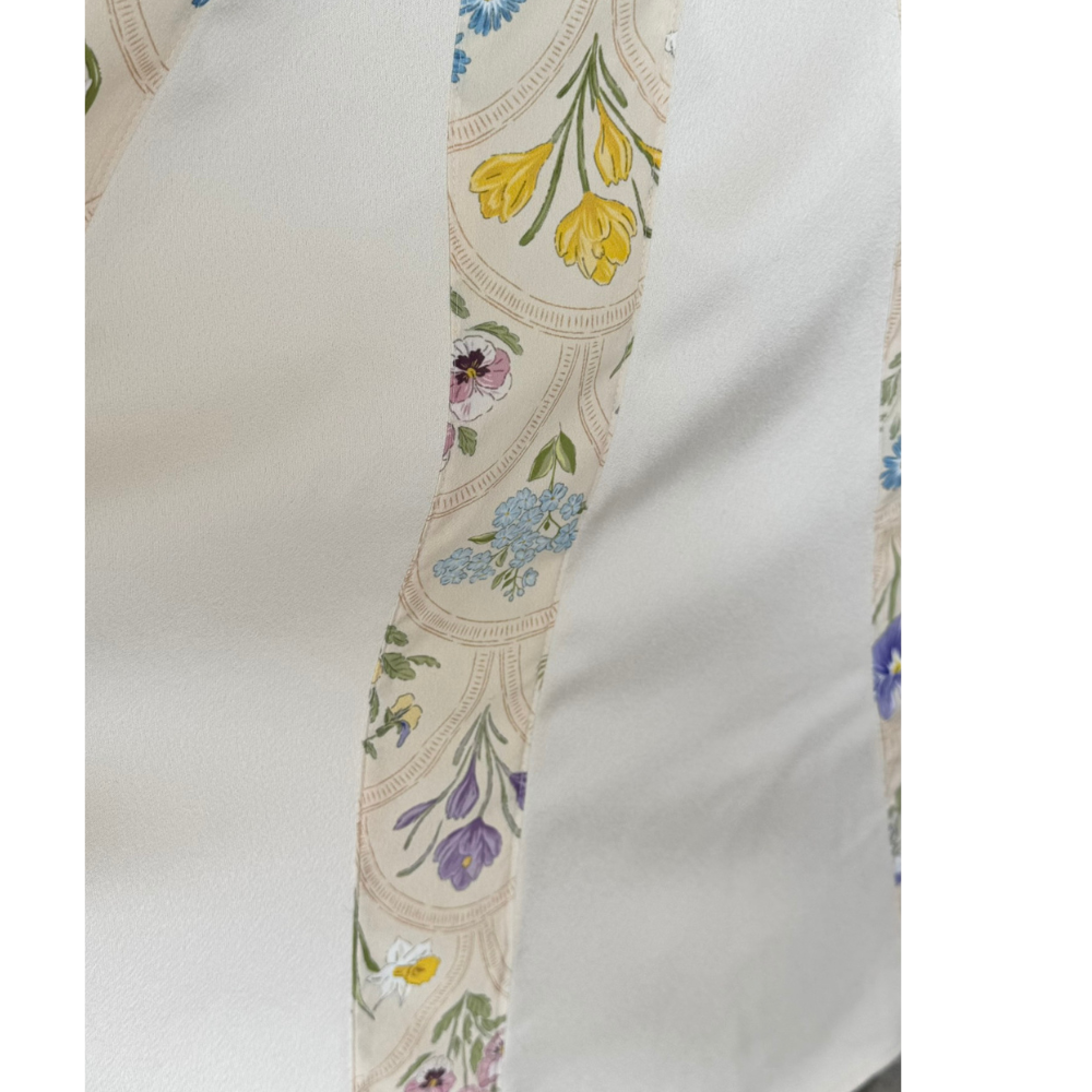 Yellow Mosaic Flower Midi Dress