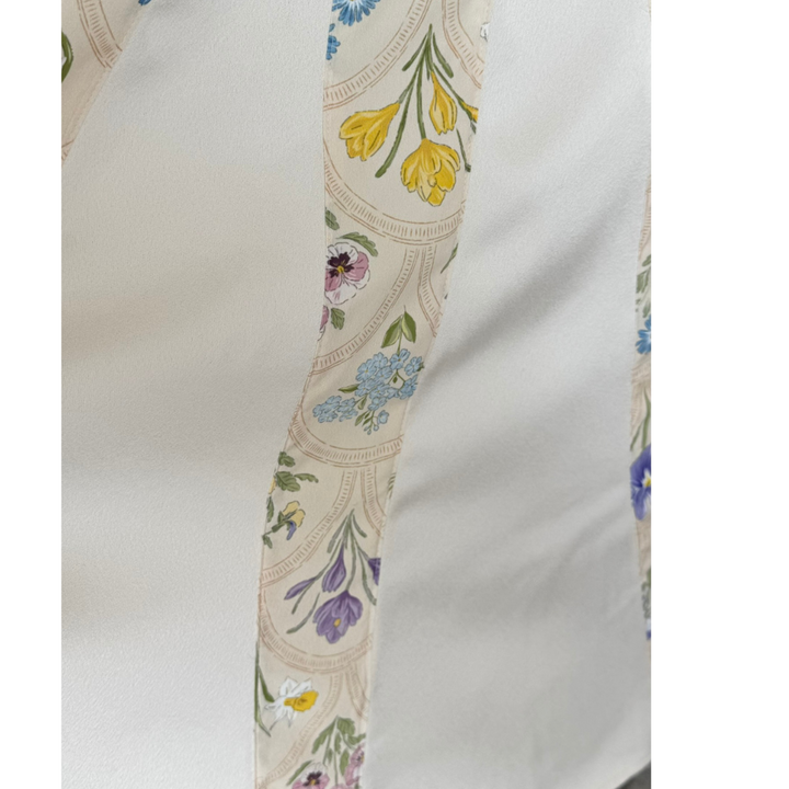 Yellow Mosaic Flower Midi Dress