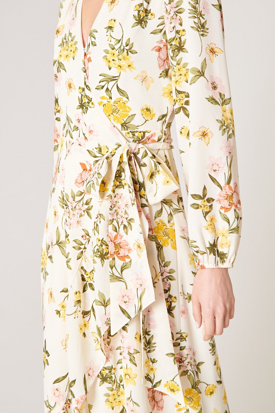 Ashlynn Floral Califa Maxi Wrap Dress - BTK COLLECTIONS