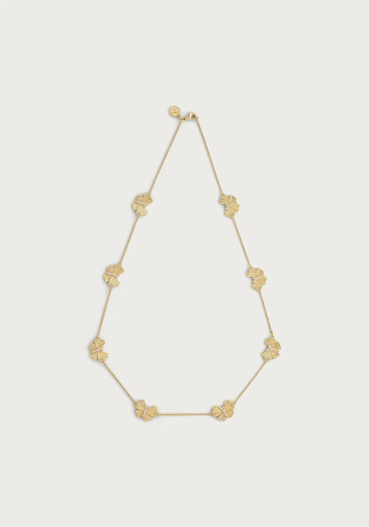 Butterfly Gold Station Necklace - BTK COLLECTIONS