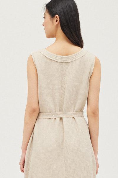 Cotton Gauze Sheath Dress - BTK COLLECTION