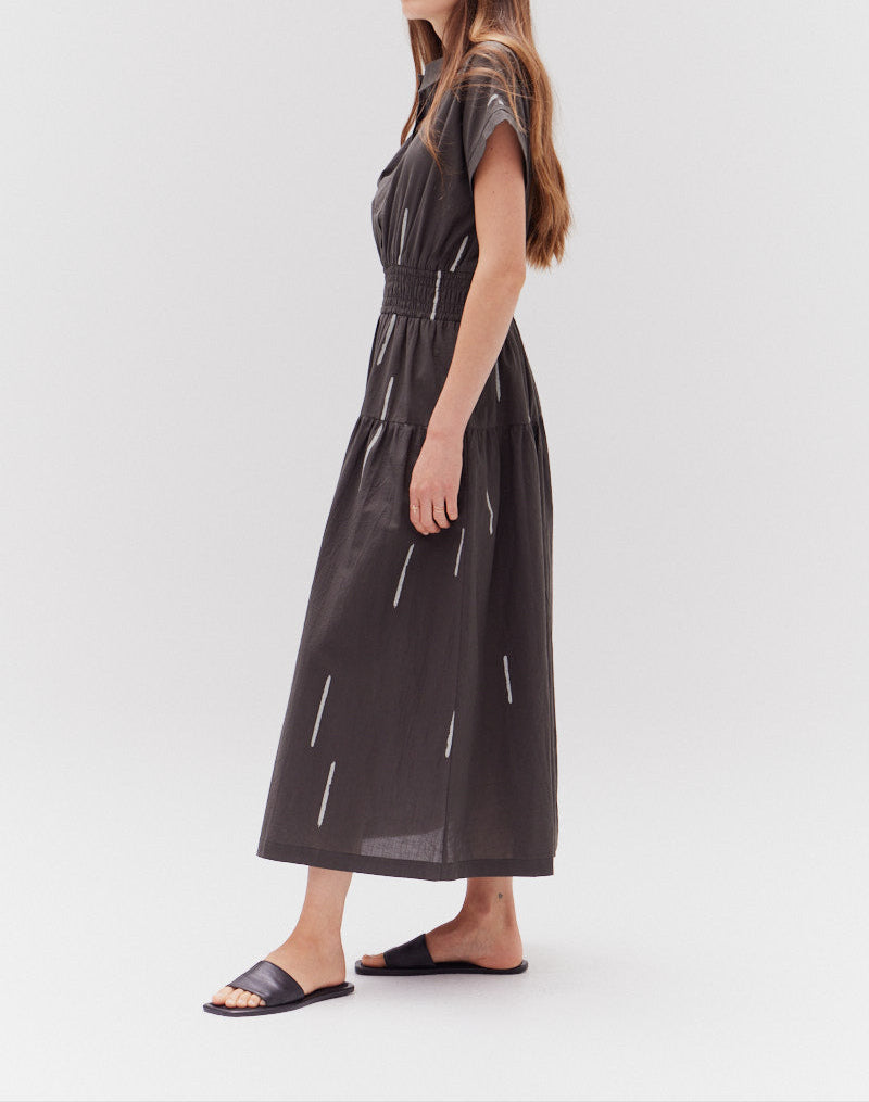 COTTON PRINT SHIRT DRESS - BTK COLLECTIONS