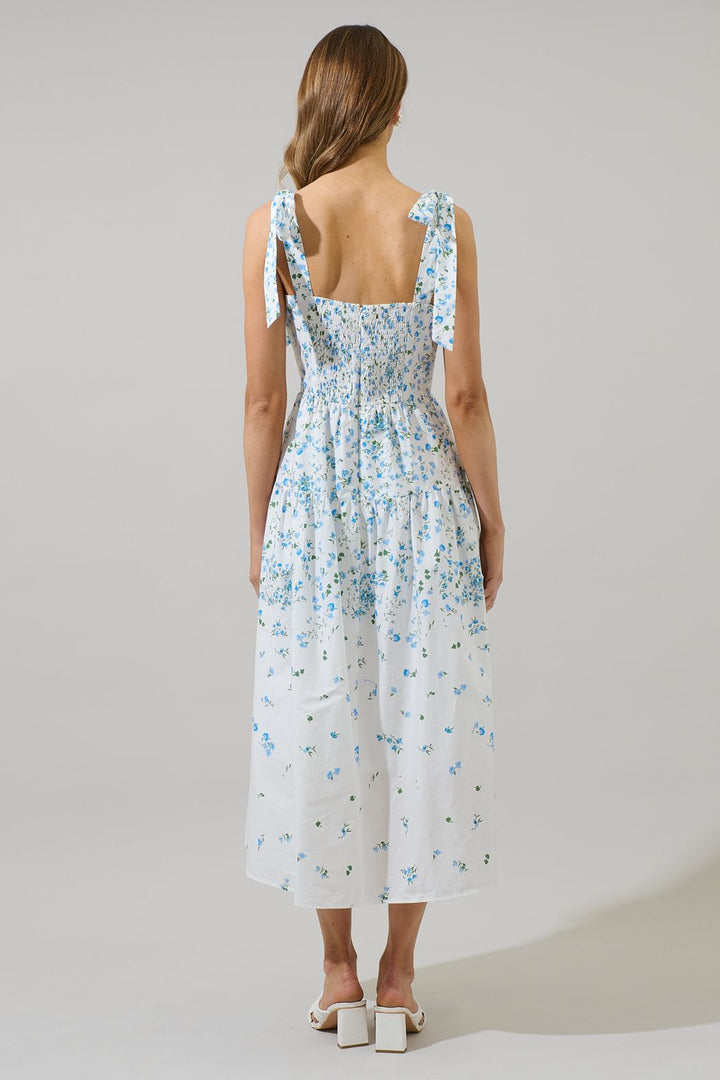 Miley Floral Thea Maxi Dress - BTK COLLECTIONS