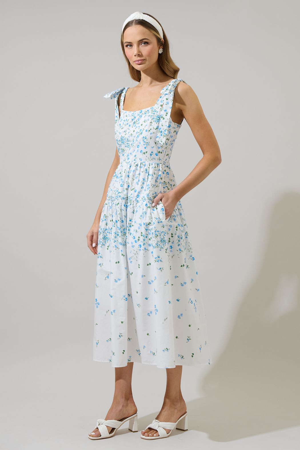 Miley Floral Thea Maxi Dress - BTK COLLECTIONS
