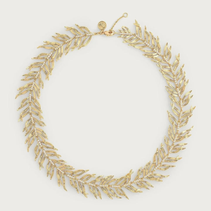 Palm Leaves Necklace - BTK COLLECTIONS