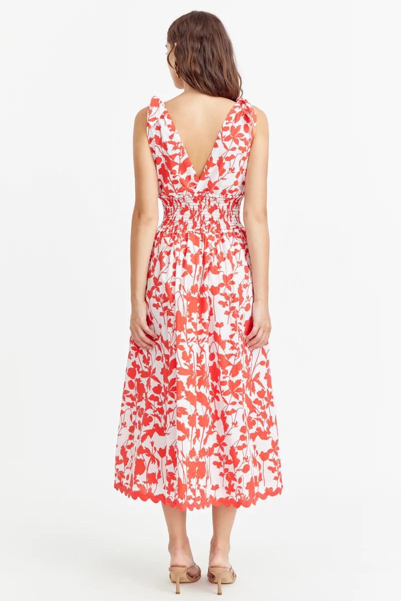 Pami Shoulder Tie Cotton Dress - BTK COLLECTIONS