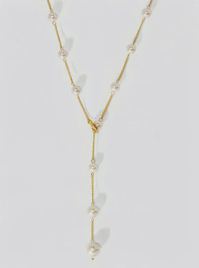 VIOROO 2 in 1 Pearl Lariat Collar Necklace_BTK COLLECTIONS