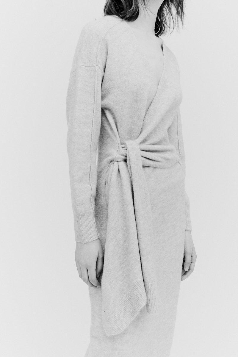 Side Tie Sweater Dress - BTK COLLECTION