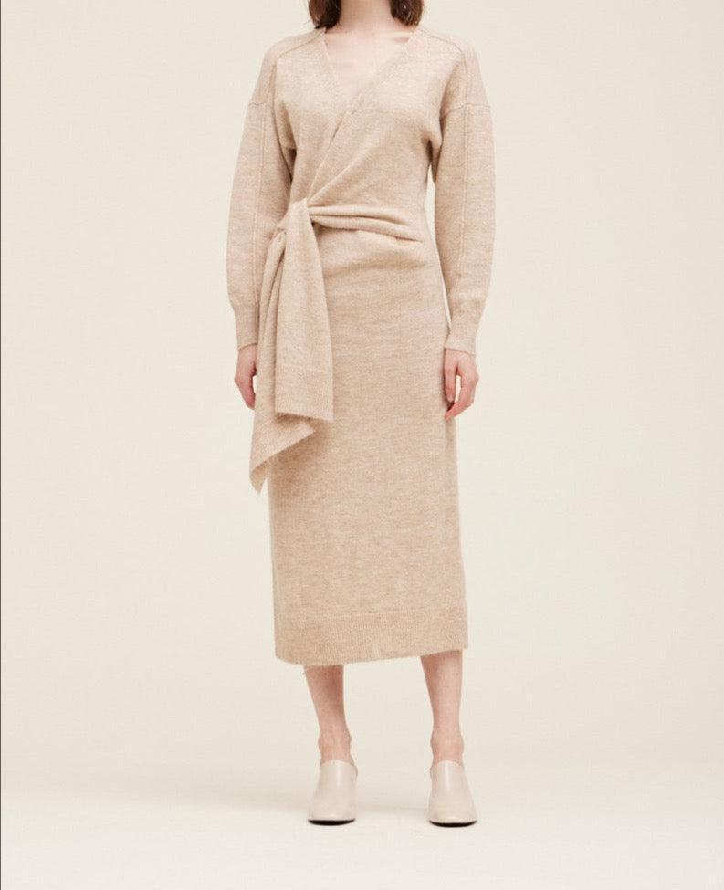 Side Tie Sweater Dress - BTK COLLECTION