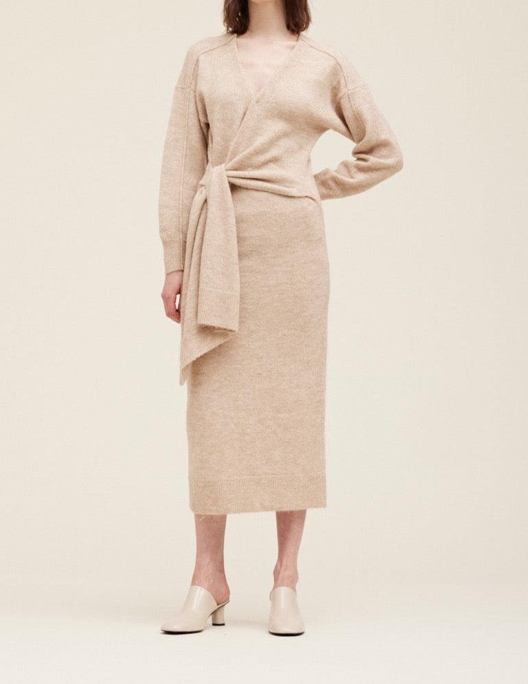 Side Tie Sweater Dress - BTK COLLECTION