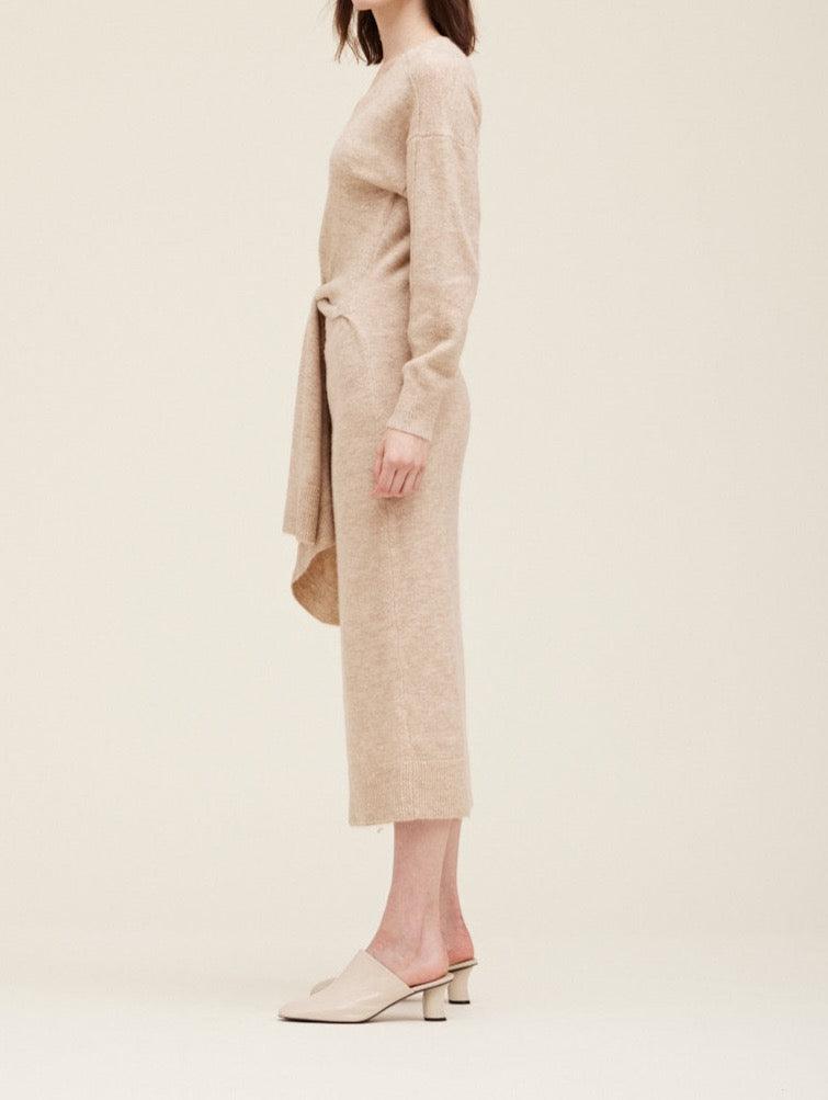 Side Tie Sweater Dress - BTK COLLECTION