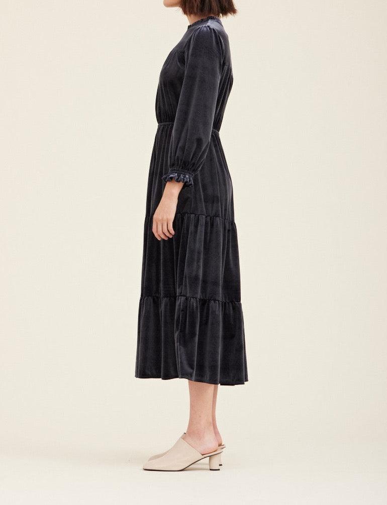 Velvet Midi Dress - BTK COLLECTION