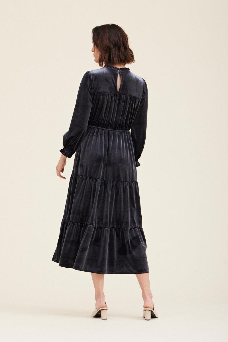 Velvet Midi Dress - BTK COLLECTION