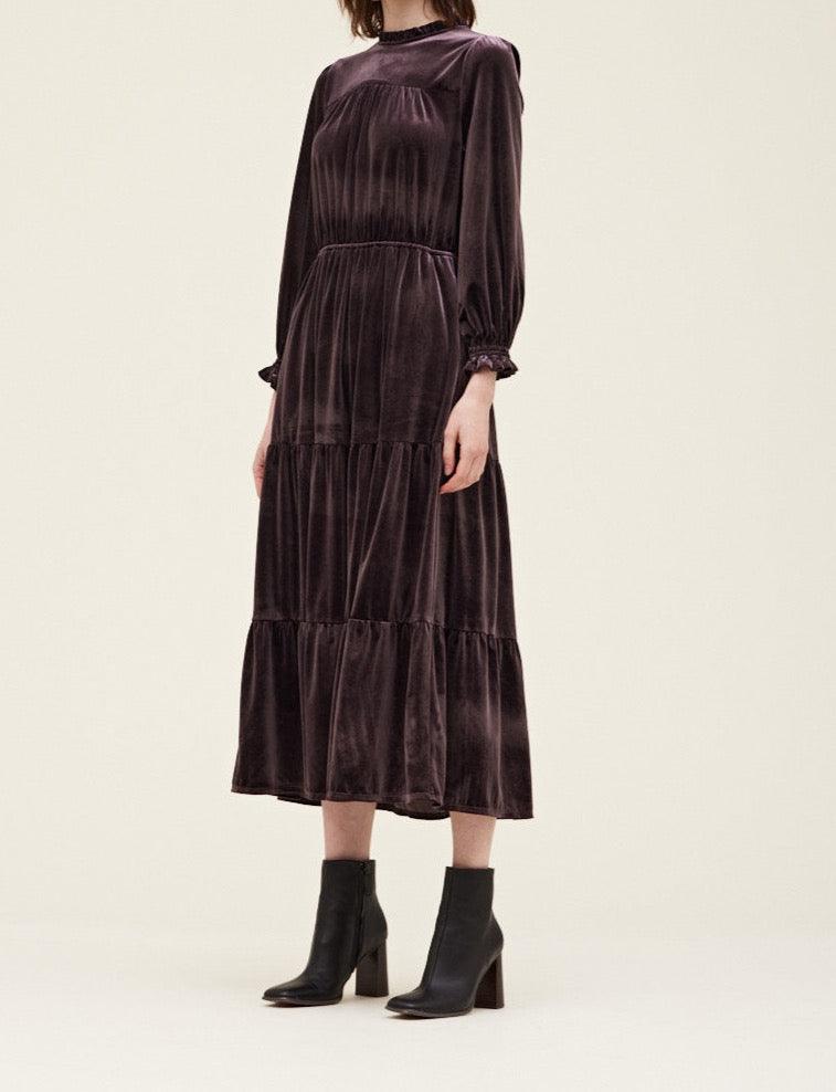 Velvet Midi Dress - BTK COLLECTION