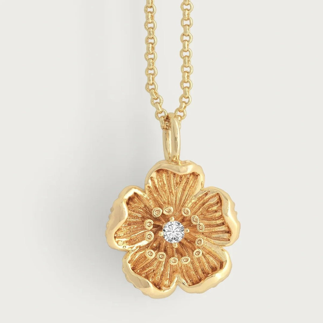 Wildflowers Gold Pendant Necklace - BTK COLLECTIONS