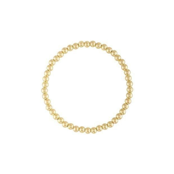 4MM Gold Bubble Bead Bracelet - BTK COLLECTIONS