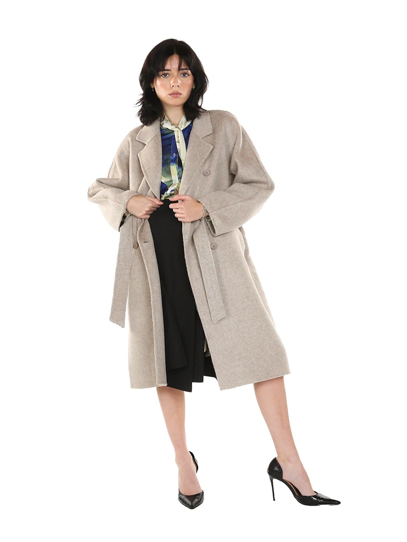 Classic Double Breasted Wool Coat - BTK COLLECTION