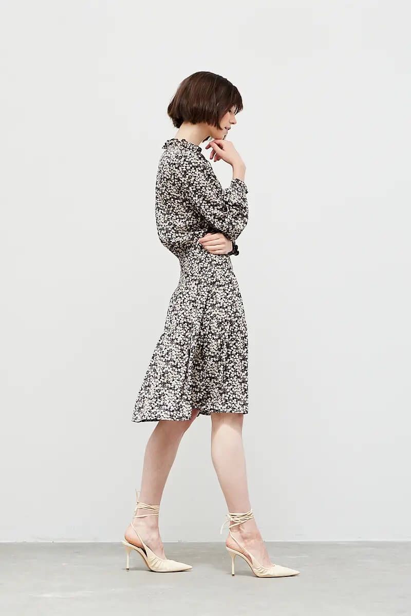 Ditsy Floral Midi Dress - BTK COLLECTION