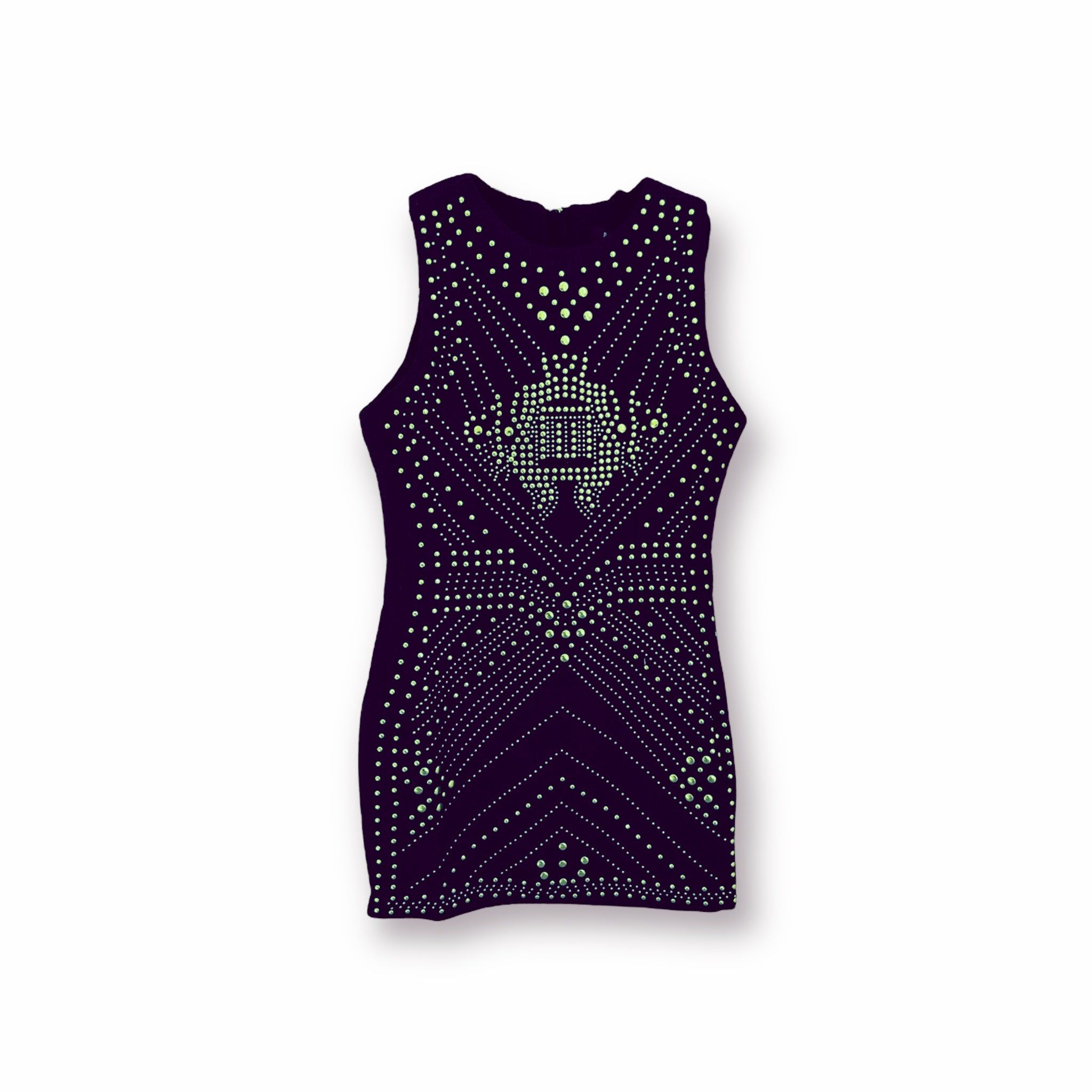 Elevate Your Style with a Stunning Studded Sleeveless Mini Dress - BTK COLLECTION