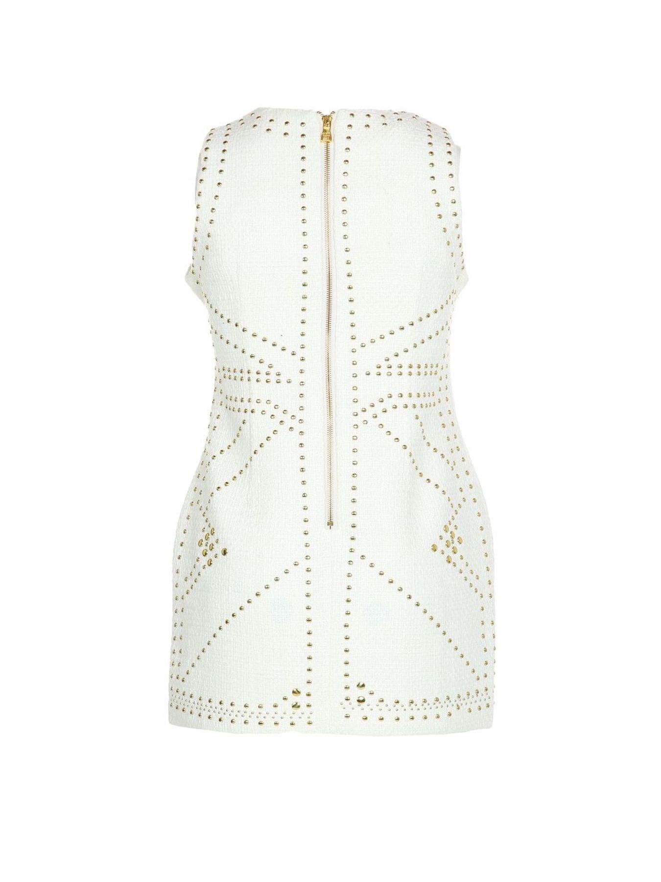 Elevate Your Style with a Stunning Studded Sleeveless Mini Dress - BTK COLLECTION