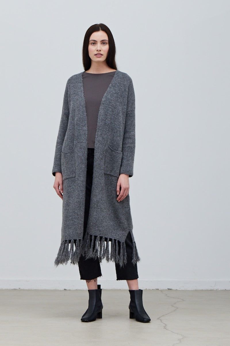 Fringe Long Cardigan - BTK COLLECTION