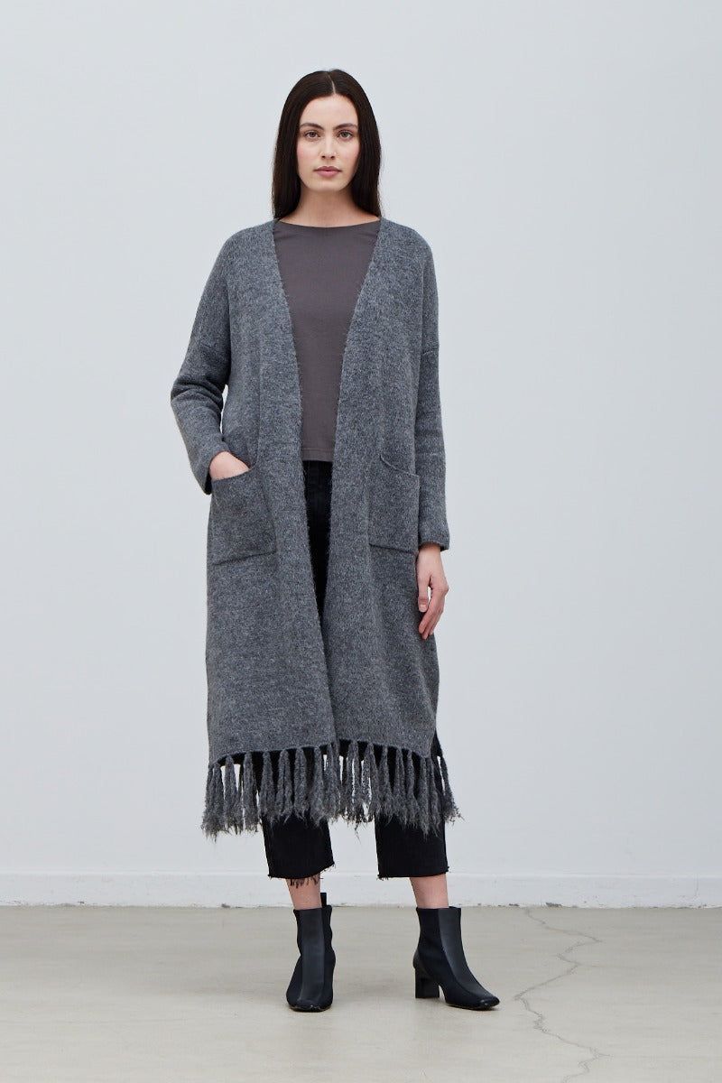 Fringe Long Cardigan - BTK COLLECTION