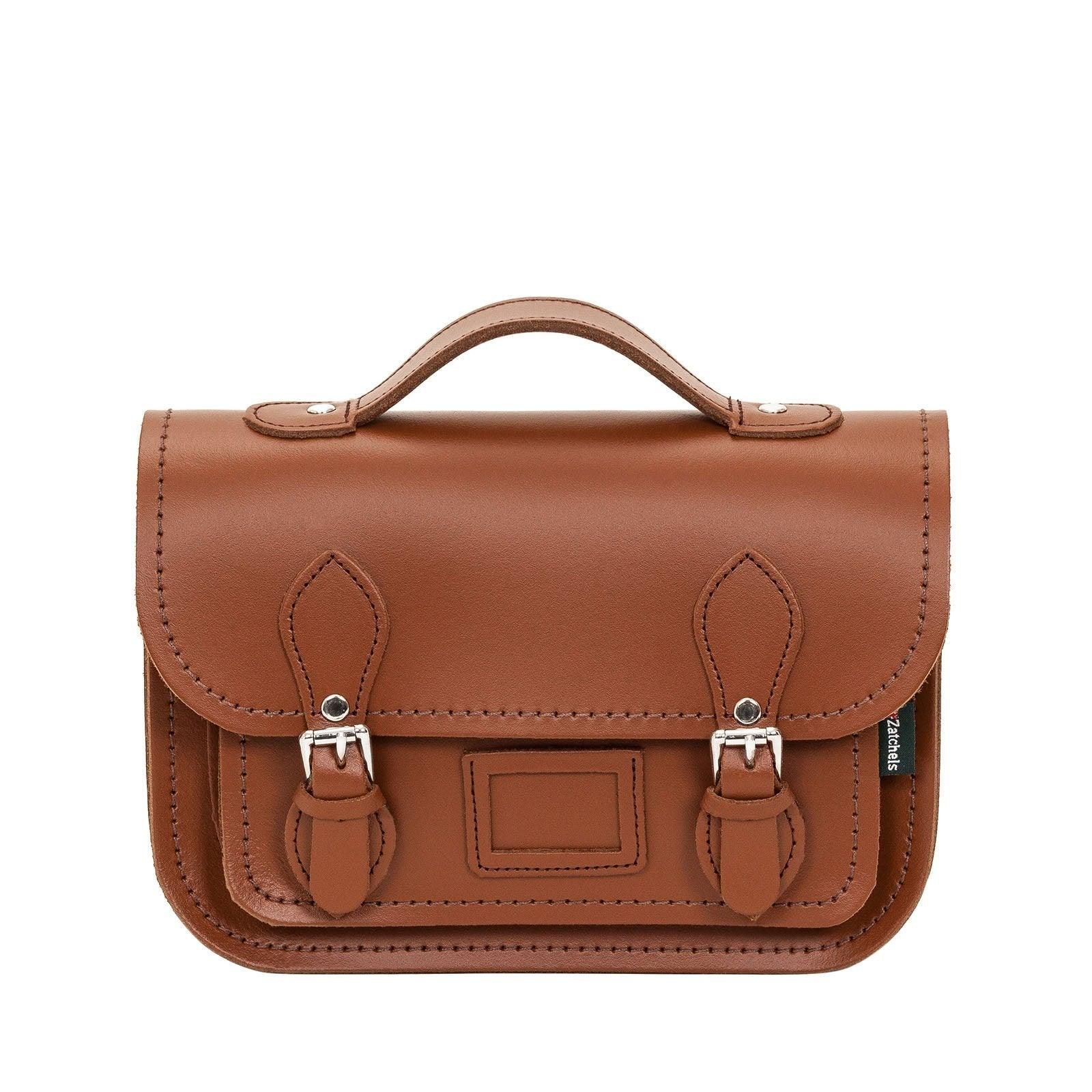 Handmade Leather Midi Satchel - BTK COLLECTION