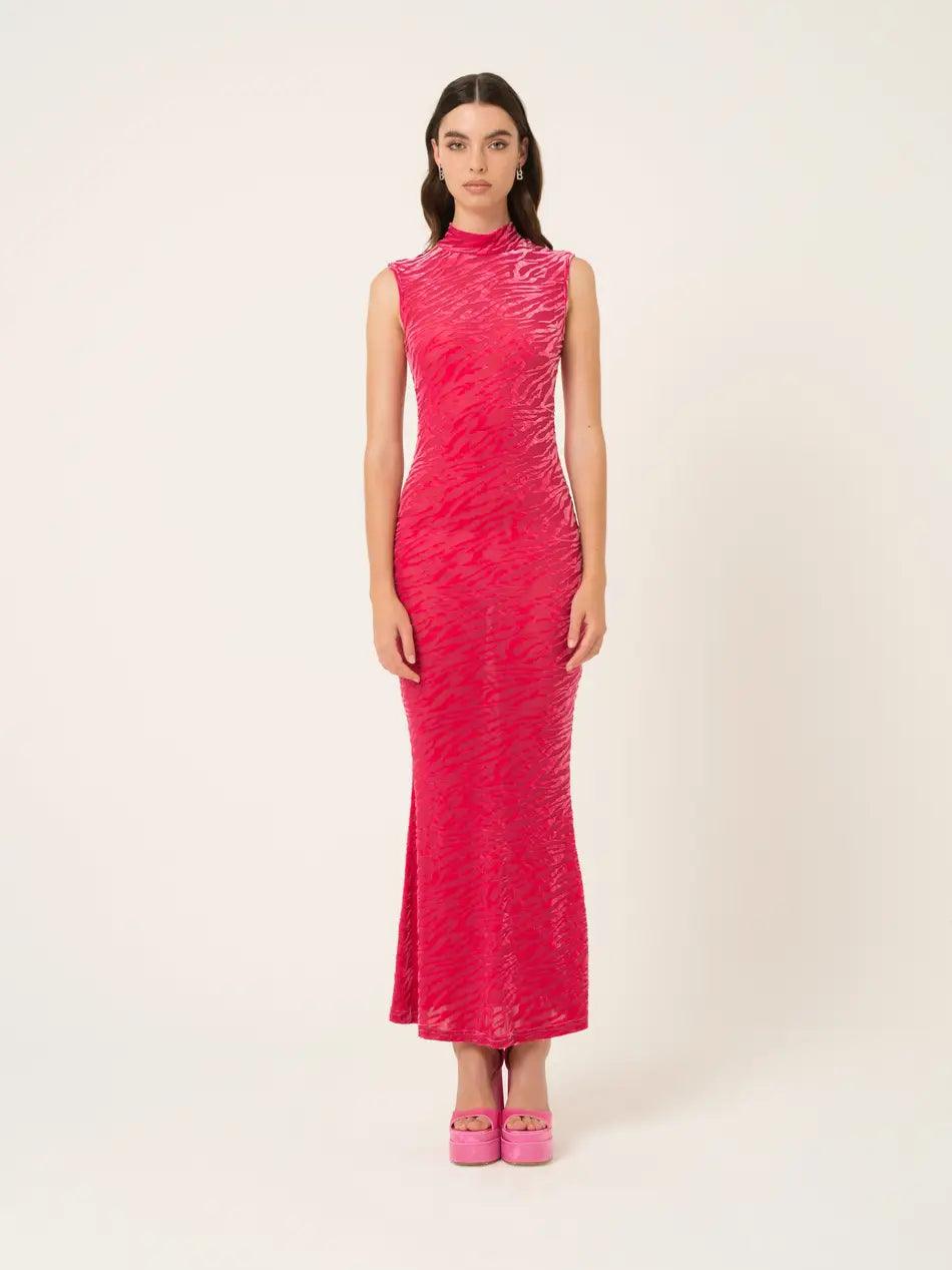 Elegant High Neck Lana Maxi Dress - BTK COLLECTION