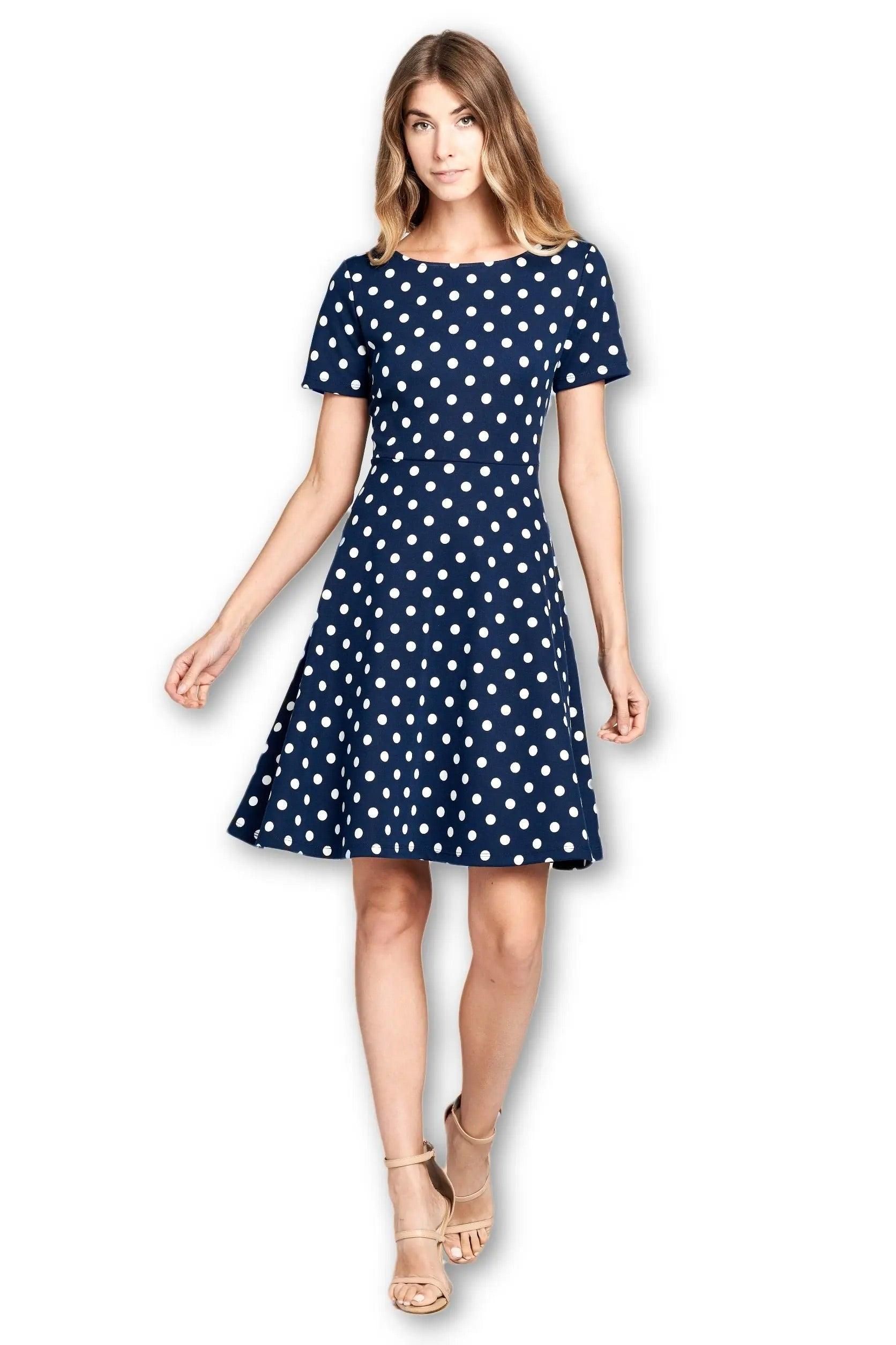 Multi Print Boat Neckline Modern Dress - BTK COLLECTION