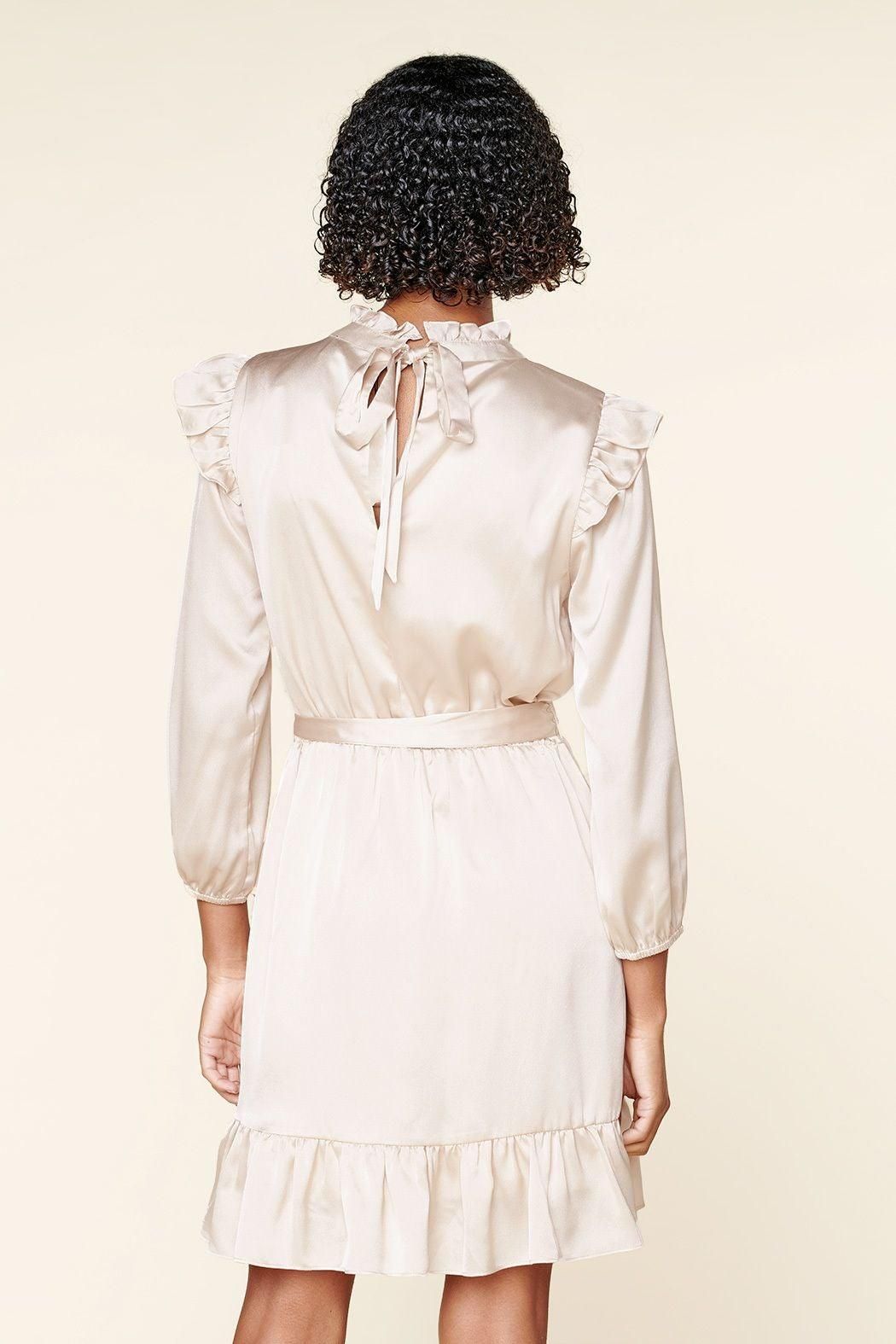 One and Only Asymmetrical Flounce Mini Dress - BTK COLLECTIONS